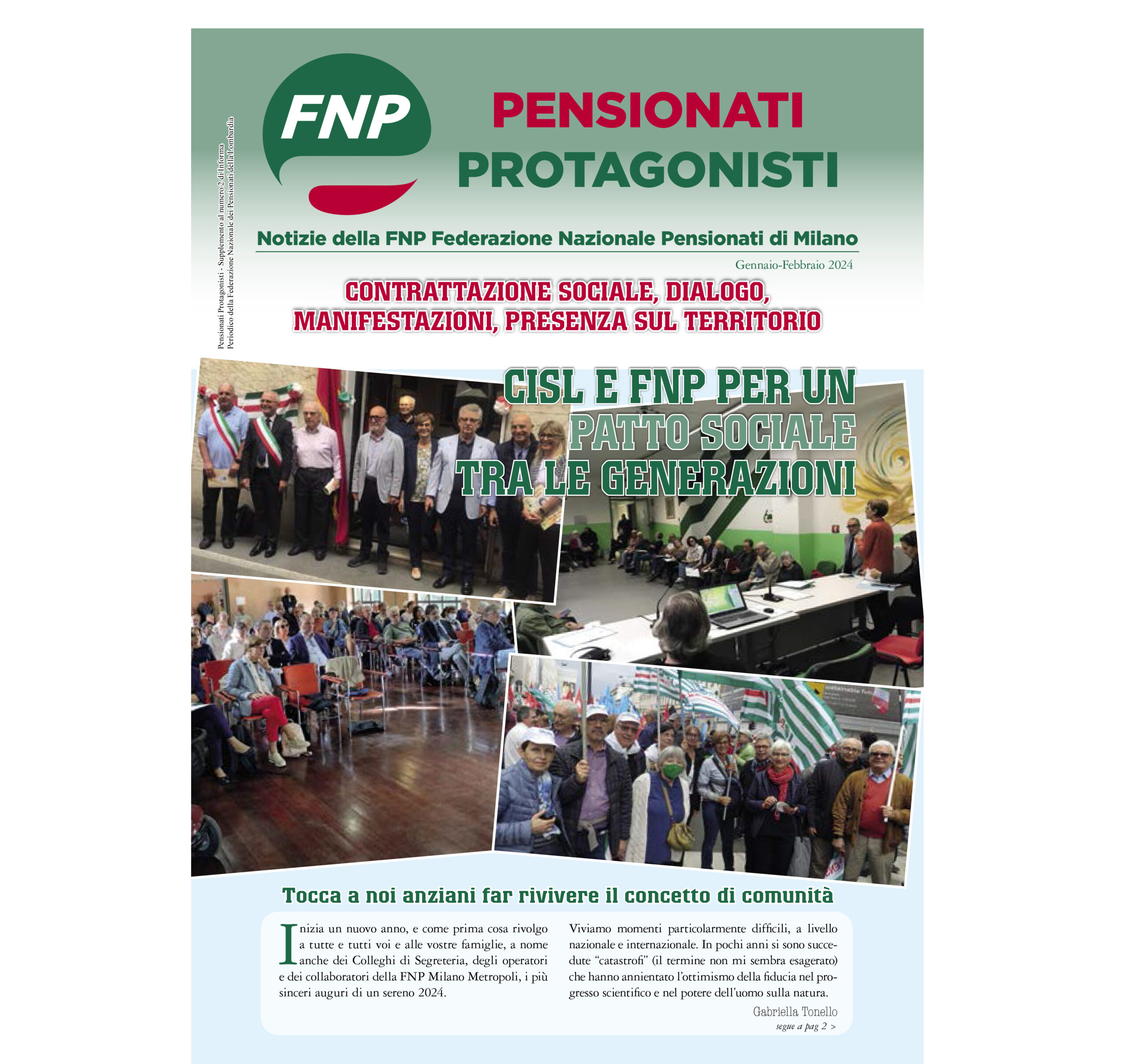 Copertina Pensionati Protagonisti 2024