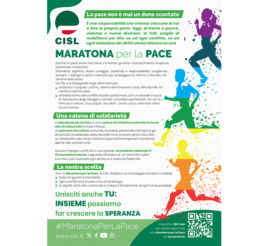 impegno Cisl per la pace